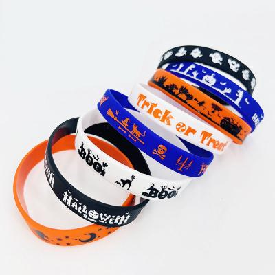 China American Style Silicone Wristbands  For Advertising Promotional Business Event Halloween GIft Festival Wristband for sale