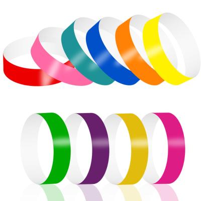 China Cheap PP Paper Event Wristbands Logo Printed Water Resistant And Tear Resistant  Wrist Bracelet for sale