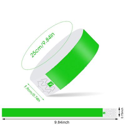 China 2025 Cheap Synthetic Paper Event VIP Wristbands Logo Printed Water Resistant Tear Resistant  Wrist Band Bracelet for sale