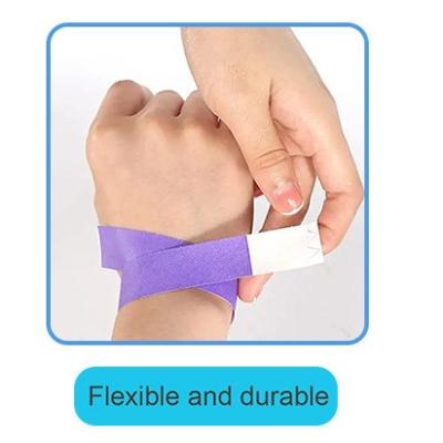 China Full Color Print Tyvek Paper Wristband for Personalized Event Identification for sale