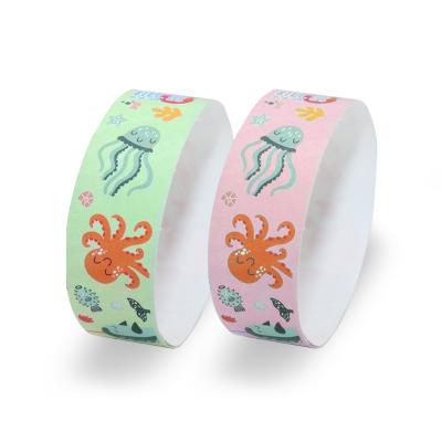 China Custom Printed Paper Event Wristbands for Corporate Functions and Conventions for sale