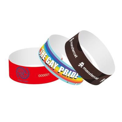 China Custom Printed Paper Event Wristbands for Corporate Functions for sale