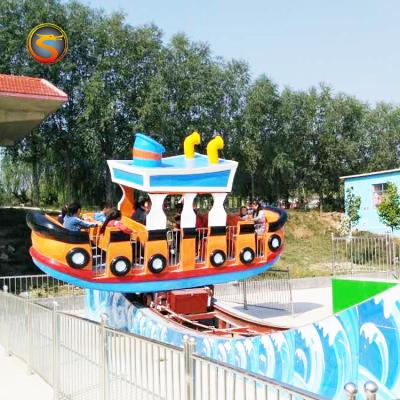 China FRP+Steel Rides Rocking Boat Popular Attractive Thrill Rides Surfing Boat Boat Amusement Park Ride On Sale for sale