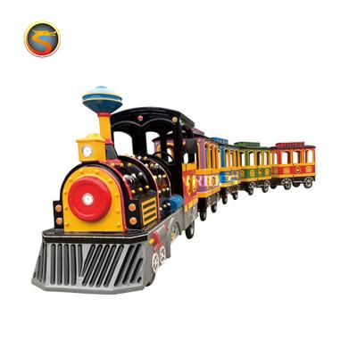 China Hot design FRP+steel shopping mall theme park train amusement electric trains for adults ride on sale for sale