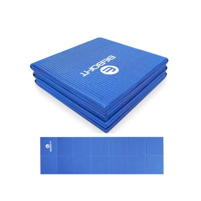 China Eco-friendly High Density Non-slip Foldable Yoga Pilates Mat With Private PVC PVC Label for sale