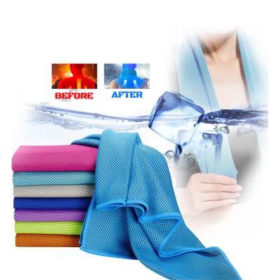 China Disposable Quick Dry Cool Towel Microfiber Instant Cooling Towel With Custom Logo for sale