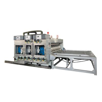 China Chain Feeding Corrugated Cardboard Printing Machine Chain Feeder Corrugated Cardboard Box Printing Slotting Die Cutting Machine For Sale for sale