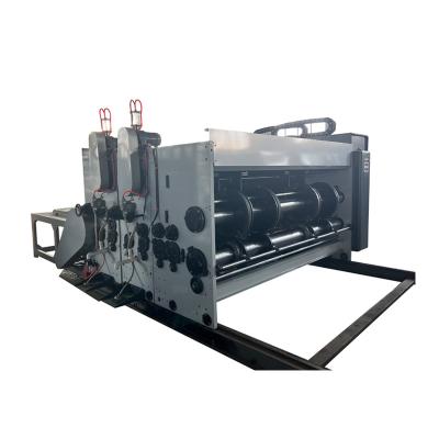 China Cardboard Printing Machine Feeder Chain Feeding Corrugated Semi Automatic Chain Feeding Corrugated Cardboard Flexo Printing Slotting Die Cutting Machine for sale