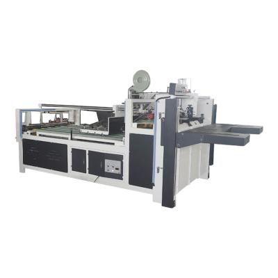 China Semi-automatic Head Food Carton Folder Gluer Machine for sale