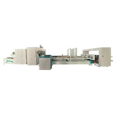 China Automatic Stapler and Gluing Machine Corrugated Box Folder Gluer Carton Folder Gluer Stitching Food Box Machine for sale