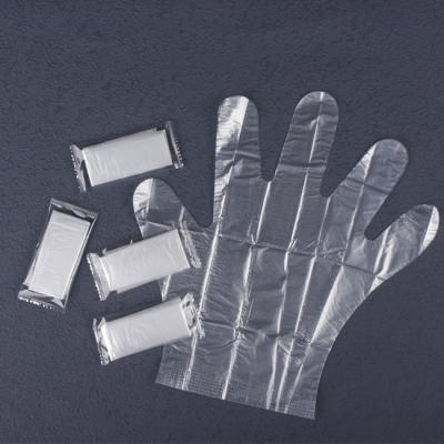 China Wholesale Price PE Disposable Food Hand Plastic Gloves Thickened Individually Wrapped Gloves for sale