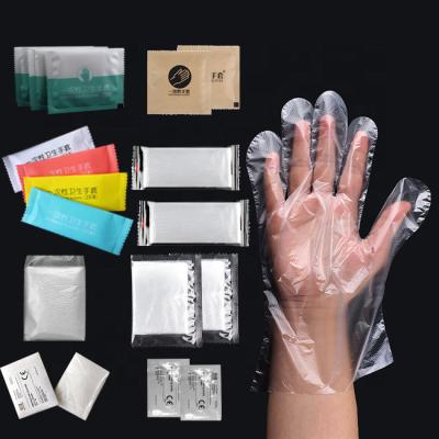 China Factory Price Waterproof Disposable PE Gloves Individually Packed Food Grade Plastic Gloves for sale