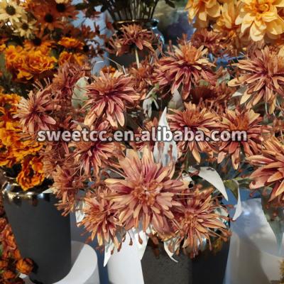 China Beautiful new style colorful princess fiber simulation flower sets wedding wedding room decorations for sale