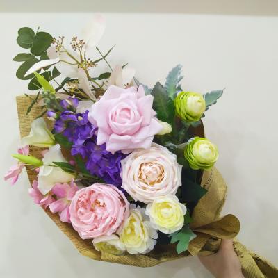 China Wedding Real Touch Flower Artificial Flowers Wholesale Simple Wedding Decoration Home Party for sale