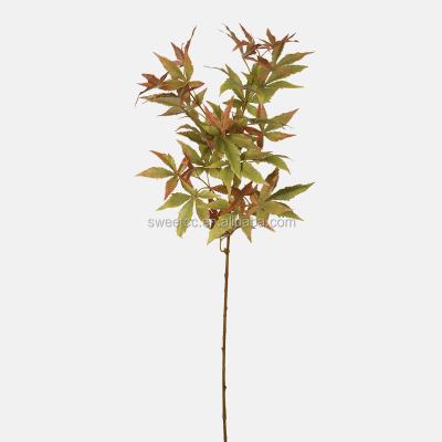 China Wholesale Artificial Modern Wedding Decoration Hot Sale Plastic Maple Leaf for sale