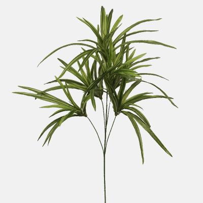 China Factory Price 82CM Natural Touch Length 5 Heads Green Artificial Plastic Bamboo Leaves Branch for sale