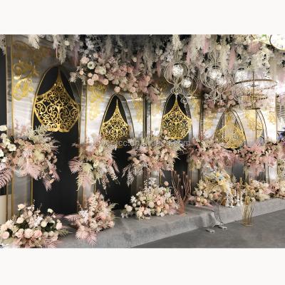 China Hot Selling High Quality Ornament Model For Event Base Wedding Backdrops Backdrops For Wedding Decoration for sale