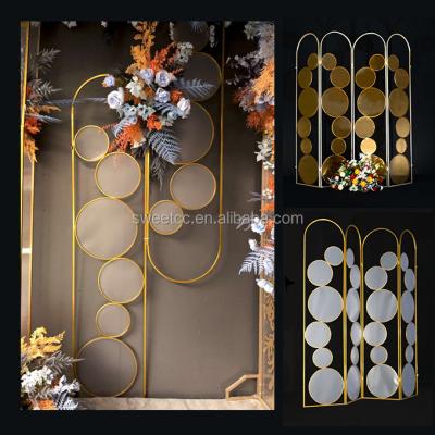 China High Quality Unique Wedding Backdrop Geometric Arch Pattern Newest Ornament Wedding Backdrop For Wedding Decoration for sale