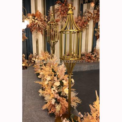 China New Ornament Wedding Flower Stand Walkway Metal Flower Stand For Wedding Stage Backdrop Decoration for sale