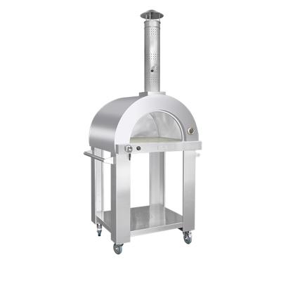 China Stone Pizza Maker Forno Stainless Steel Pizza Maker Portable High End Commercial Free Baking Outdoor Wood Gas Oven for sale