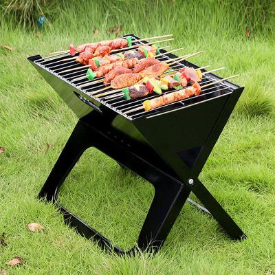 China Folding Portable Mini Fire Pits Outdoor Portable Fireplace Log Charcoal Grills Barbecue Grill Factory Wholesale Camping For Cooking for sale