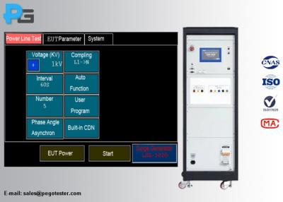 China 1.2/50μs Surge Generator EMC Test Equipment 10KV Open Circuit Output Voltage 20A CDN for sale