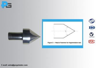 China Tungsten Carbide Tip Fragmentation Test Hammer For Glass According To IS015717 for sale