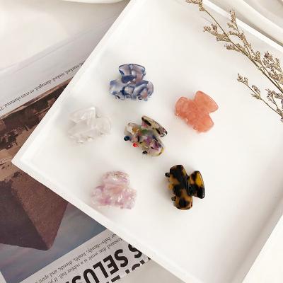 China Hair Grabbing 3.5 Cm New Fashion Small Grab Clip Bangs Cut Cute Mini Acetate Tortoiseshell Hair Clip Claw For Women for sale