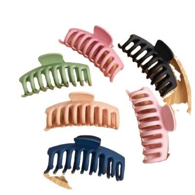 China Hair Accessories Bath Shark Clip Morandi Color Girl Large Grasping Clip Hair Clip Colorful Exquisite Pretty Clip for sale