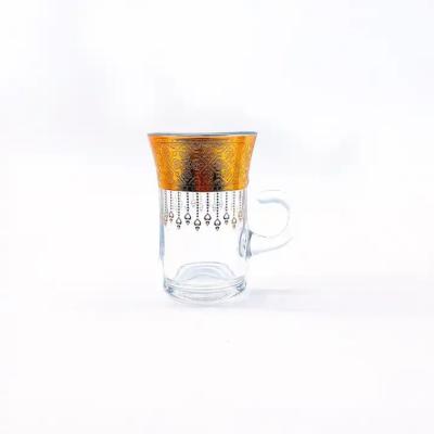 China Gorgeous Arabic Tea Cup Sets Transparent Attractive Teacups Design for sale