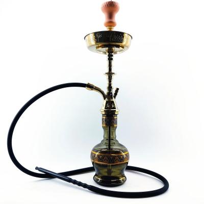 China Glas roken Hookah Shisha Ronde basis 150cm slanglengte Te koop