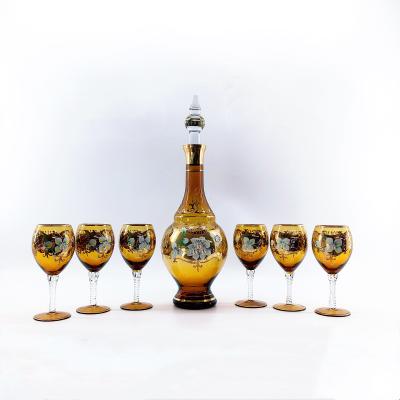 Chine Cuisine Bouteille d'eau et ensemble de verre Amber 2.2L Capacité sans congélateur à vendre