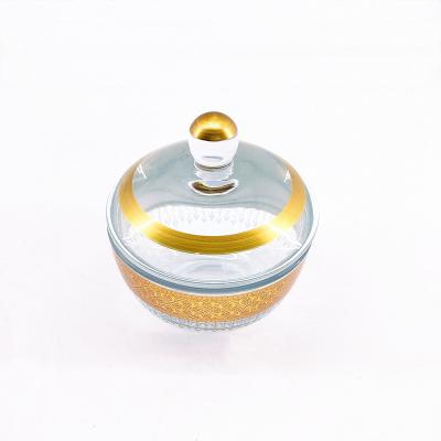 Cina Home Custom Round Candy Dish cristallo di vetro con 10,8 cm di altezza in vendita