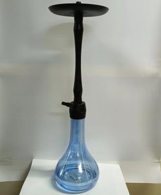 China Handgemaakte zee blauw glas modern Sheesha Chicha Narguile Flask Rook Glas Hookah met optionele rookbuis lengte Te koop