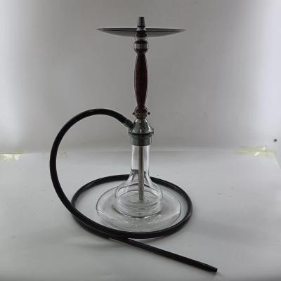 China Individuell angefertigte Wasserpfeifen Aluminium Wasserpfeifen Shisha Kristallglasflasche Tragbare Wasserpfeifen ganzes Set mit bunten Stielen zum Rauchen zu verkaufen