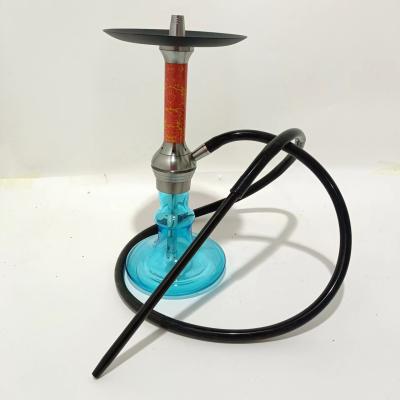 China Convenient Aluminum Hookah Sea Blue Color Bottle European Hookah Shisha Smoke Nargile Accessories Wholeset for sale