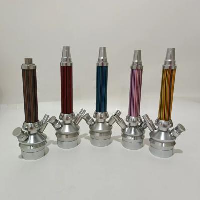 China Narguilé feito à mão Shisha Color Glass Chicha Smoke Glass Shisha Alumínio Narguilé com tubo de fumaça colorido para os amantes de Shisha à venda