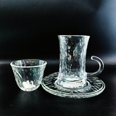 China 105ml Capacity Glass Arabic Tea Cup With Top Diameter Of 52mm for sale