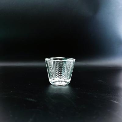 China Max Diameter 58mm Transparent Arabic Coffee Cup for Transparent Design Enthusiasts for sale