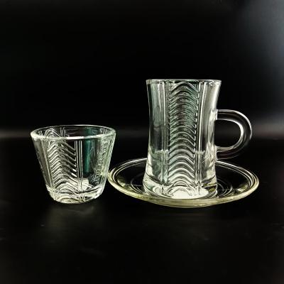 China Traditional Arabic Glass Set For Serving Tea And Coffee To Friends And Family for sale