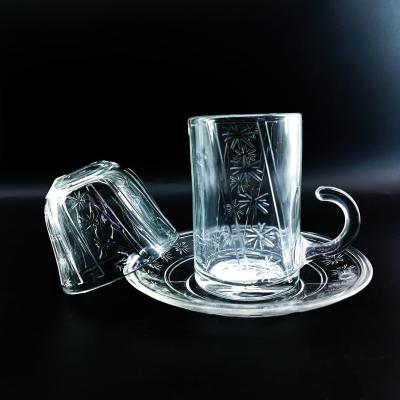 China Schneidendesign 18 Stück Set türkische Teetasse Set Kawa-Tasse Untertassen können angepasst werden verschiedene Kombination wth Fabrikpreis zu verkaufen