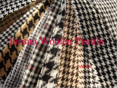 China Wool Houndstooth Fabric for sale