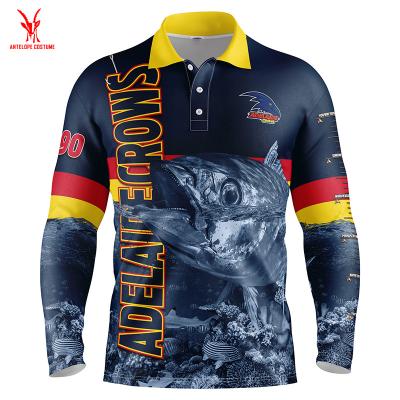 China Long Sleeve Anti-Shrink Fishing Shirts& 2020 Fashion Fishing Apparel & High Quality Sublimation Fishing T-Shirt for sale