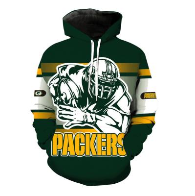 China Custom 3d Pullover Anti Shrink Hoodies Long Sleeve American Football Team Sports Hoodies Sports Team Hoodies for sale