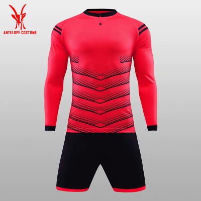 China Sets Heat Transfer Printing Long Sleeve Football Suit , Custom Football Suit Set for sale