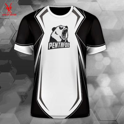 China Custom made full printed anti-shrink sublimation shirt design dress esports shirt for sale