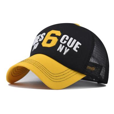 China COMMON 3 D 6 Embroidery Shop Summer NY Network Color Matching Baseball Cap for sale