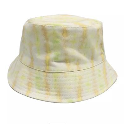 China Fashion\Comfortable Wholesale Tie Dyed Fisherman Hat Customs Fine Cotton Twill\Durable Printed Summer Casual Bucket Hat for sale