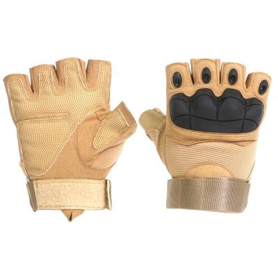 China Custom Logo Outdoor Half Finger Anti Shock Shockproof Military Tactical Gloves for sale