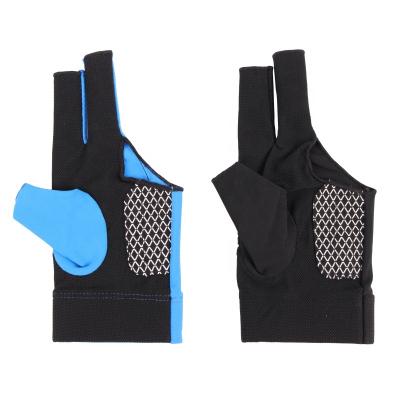 China 3 Finger Left Hand Fit For Players Right Handed Billiard Gloves Wedge Pool Cue Gloves M L XL for sale